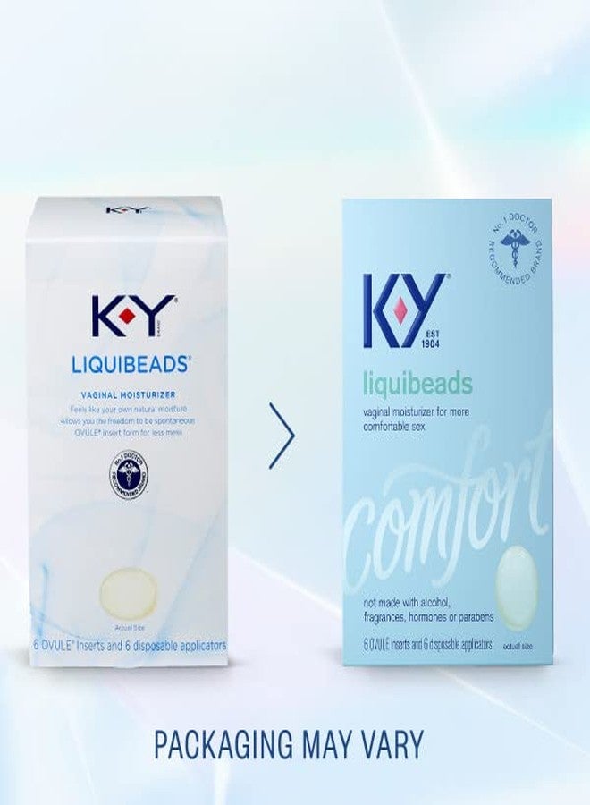 كيه - واي كي واي ليكويبيدز تركيبة سيليكونية، 6 خرزات داخلية و6 أدوات تطبيق، مرطب ومزلق مهبلي لعلاقة جنسية أكثر راحة للرجال والنساء والأزواج (عبوة من 3 قطع) - Image 4